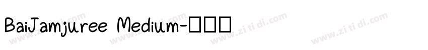 BaiJamjuree Medium字体转换